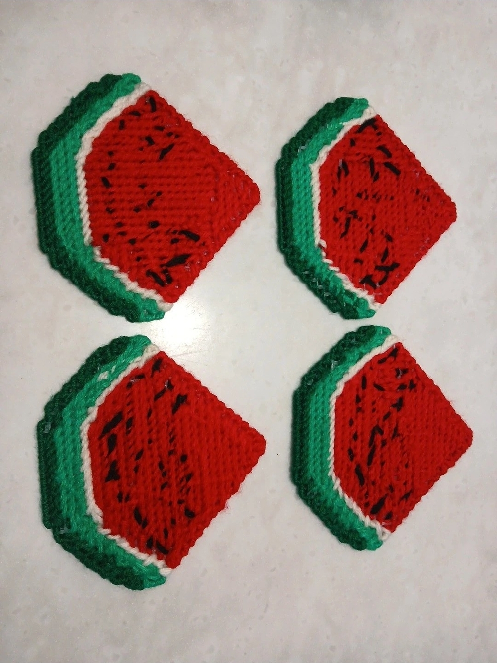 Handmade Watermelon Coasters - Picture 5 of 6